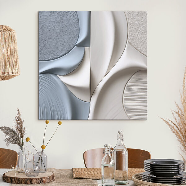 Canvas Schilderijen Canvas Schilderijen Abstracte lijnen in rustgevende kleuren (Artikelnummer: s47712)