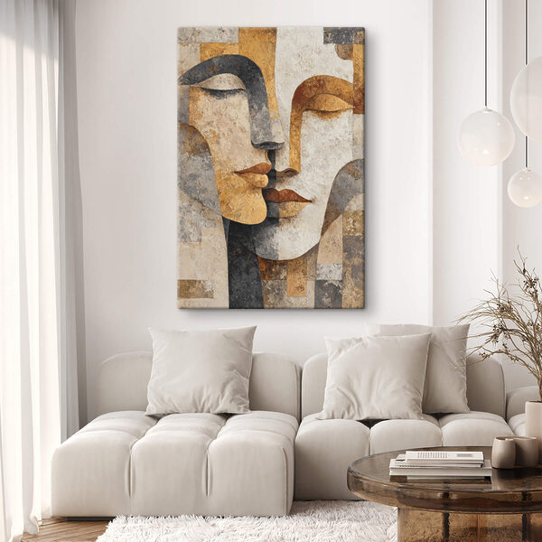Painting of two faces Painting of two faces