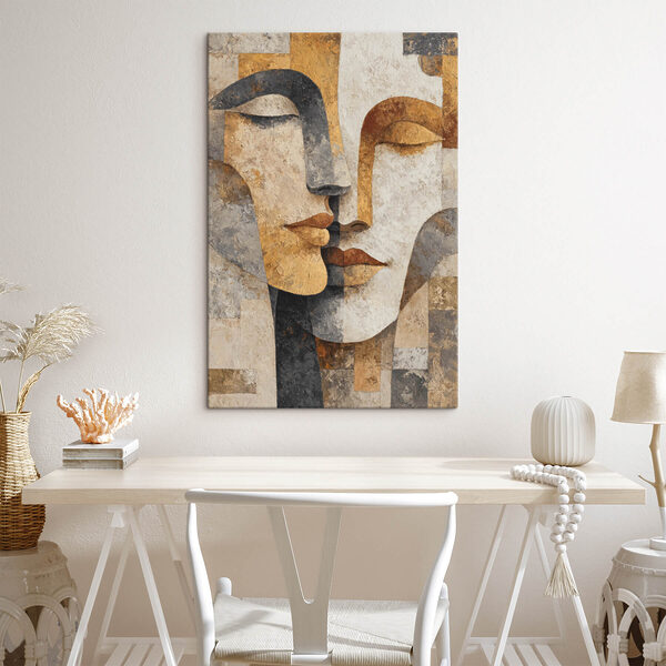 Painting of two faces Painting of two faces