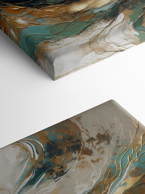Dynamic swirls of color and texture