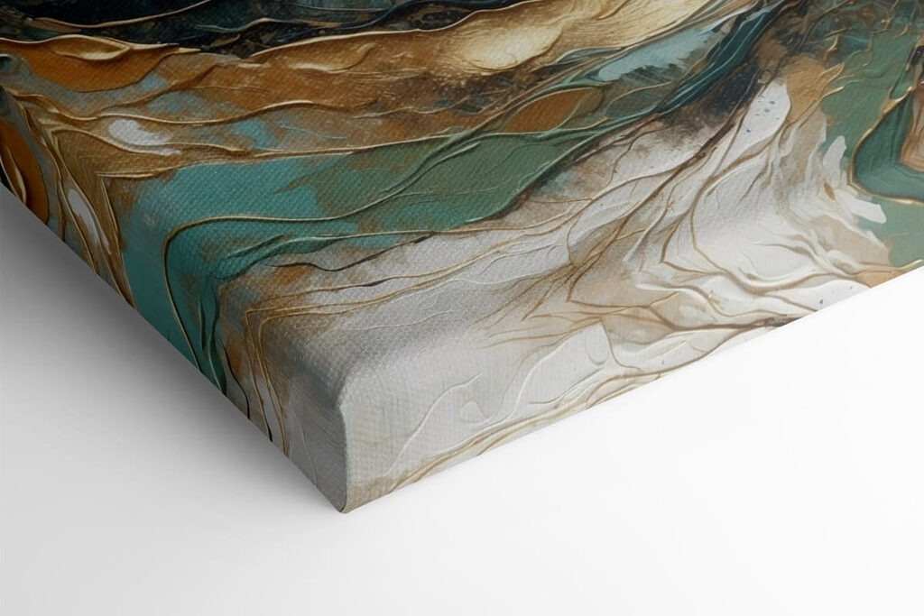 Dynamic swirls of color and texture
