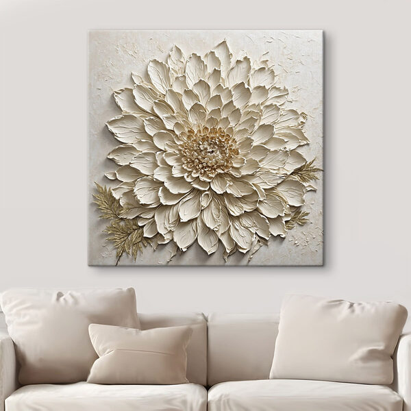 - Elegant floral relief art piece - Elegant floral relief art piece