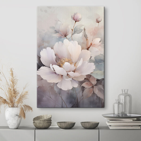 Canvas Schilderijen Schilderij van een bloem