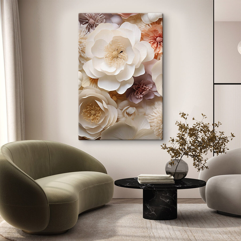 Group of paper flowers