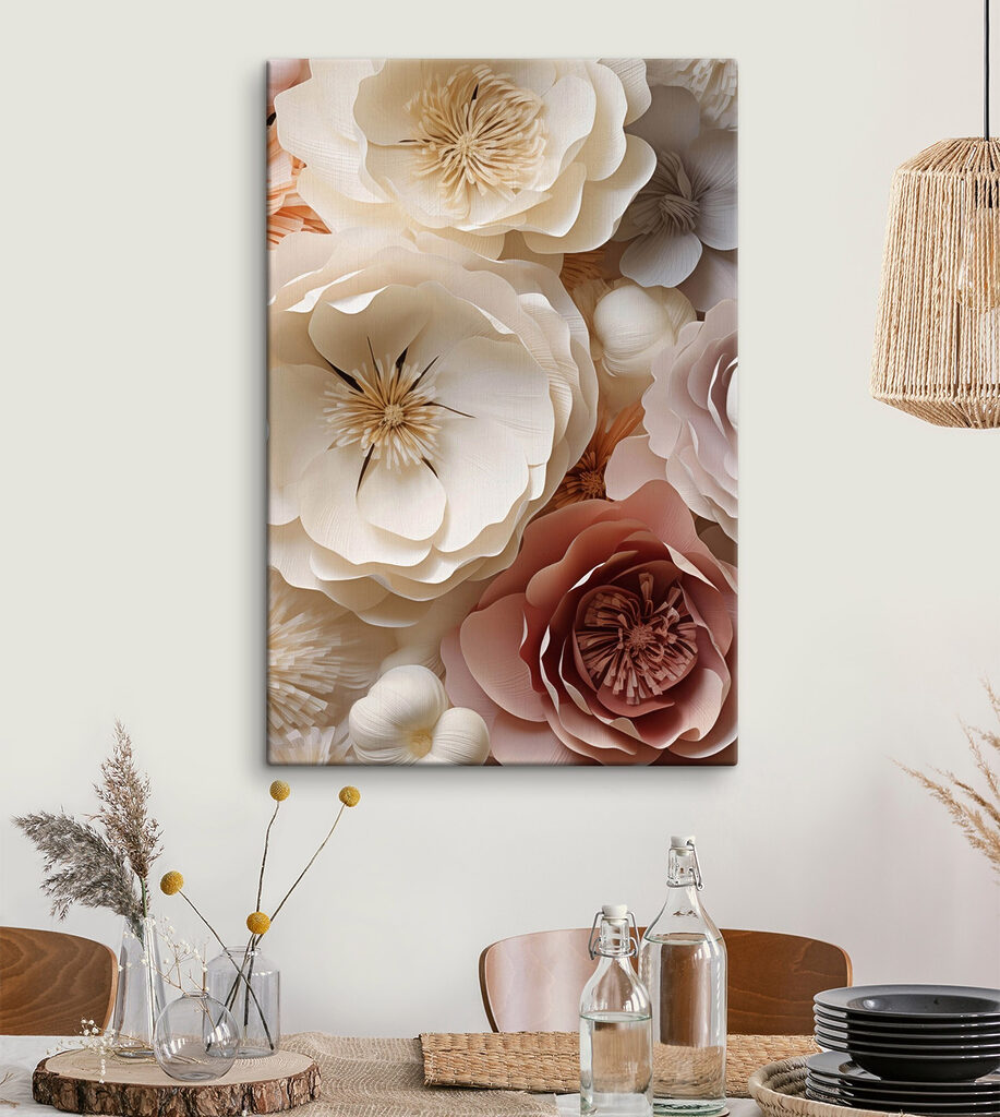 Group of paper flowers