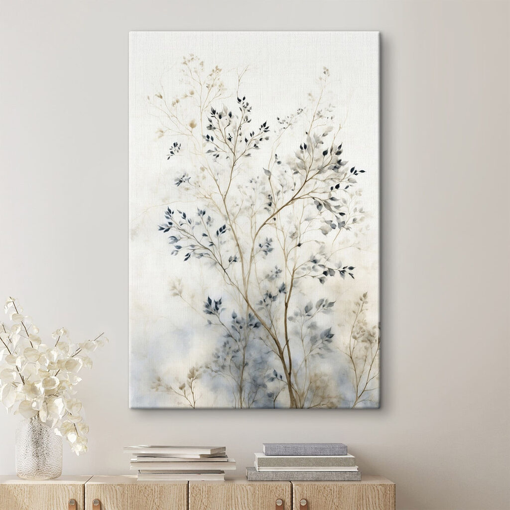 Painting of a tree with leaves Painting of a tree with leaves