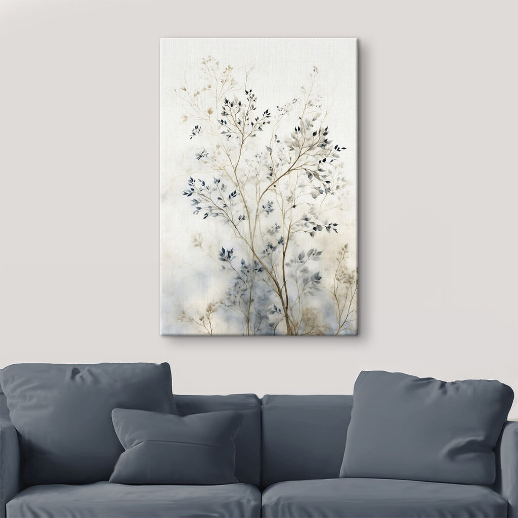 Painting of a tree with leaves Painting of a tree with leaves
