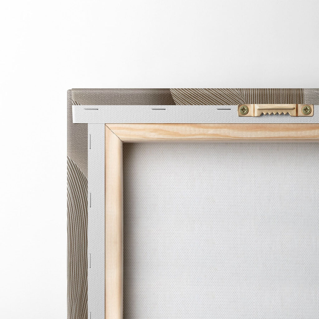 Elegant leaf patterns in neutral tones