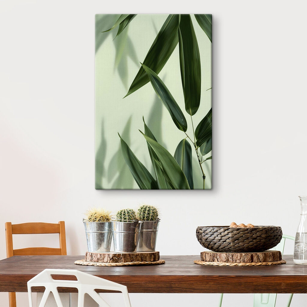 Delicate leaves on a soft backdrop