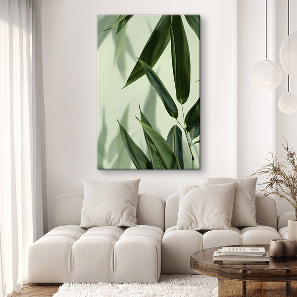 Delicate leaves on a soft backdrop