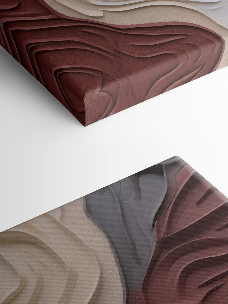 Flowing patterns in soft hues