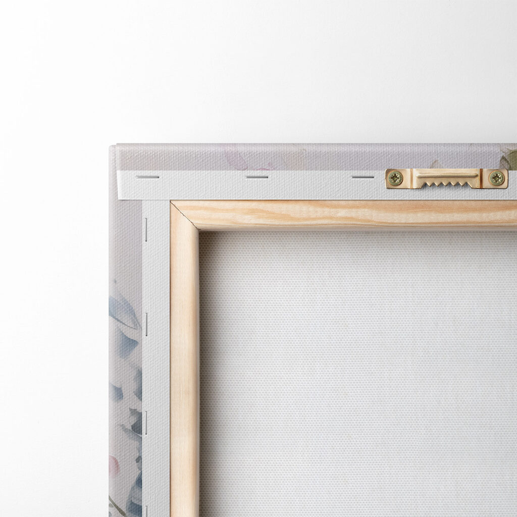Painting of flowers on a white surface Painting of flowers on a white surface