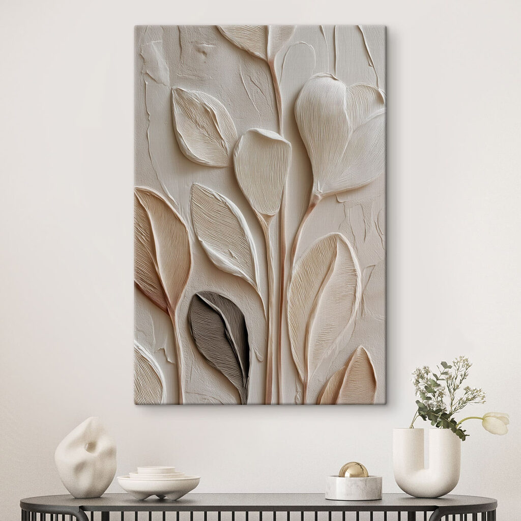 Natural elegance captured in textured form