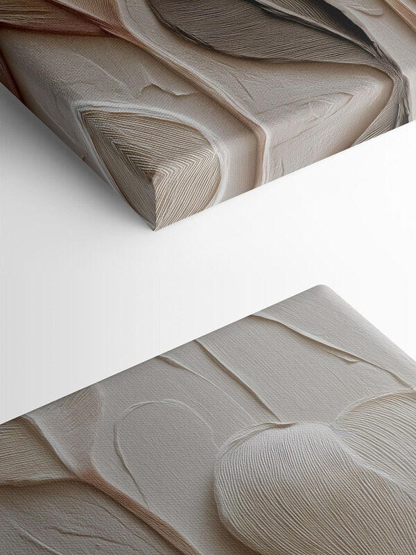 Natural elegance captured in textured form