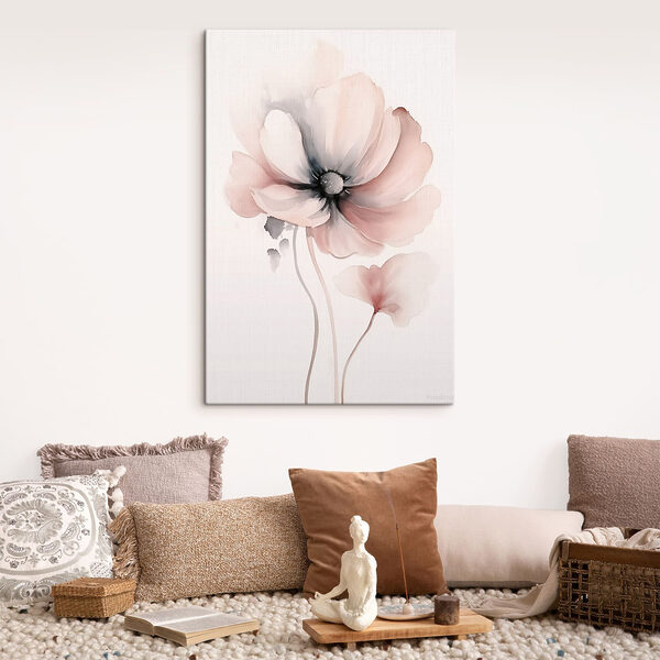Canvas Schilderijen Canvas Schilderijen Schilderij van een bloem (Artikelnummer: s48074)