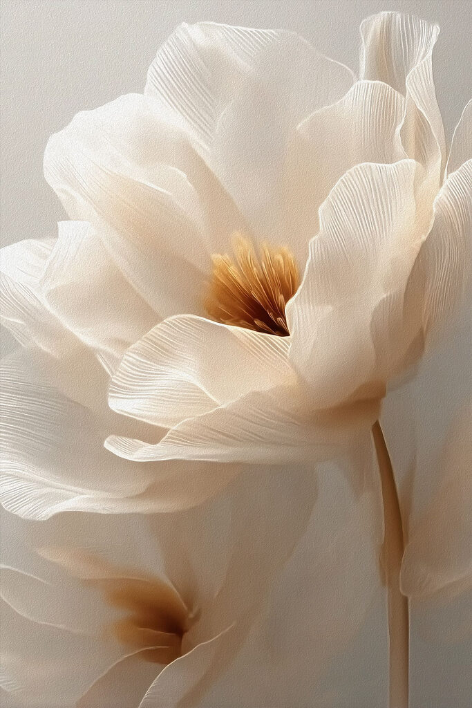 Delicate petals in soft hues