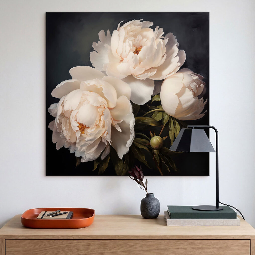 Delicate blooms in soft hues
