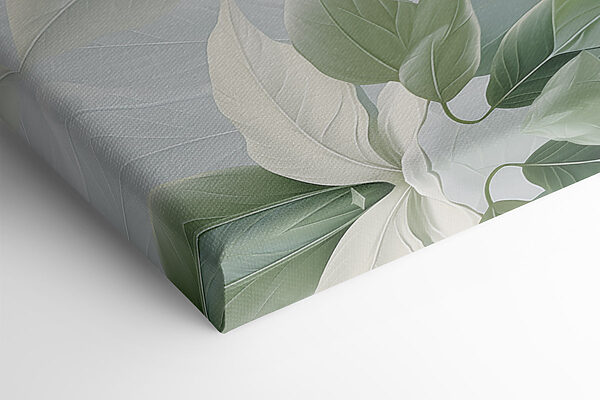 Delicate leaves in soft hues
