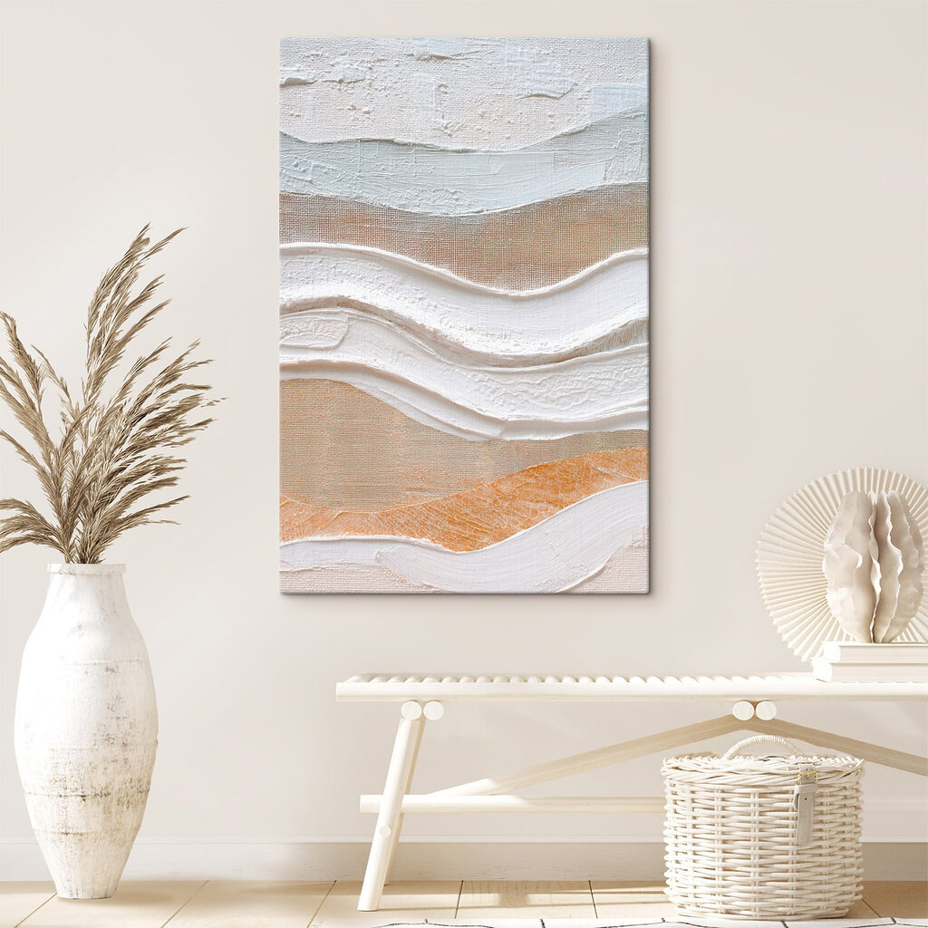 Abstract layers of soft colors