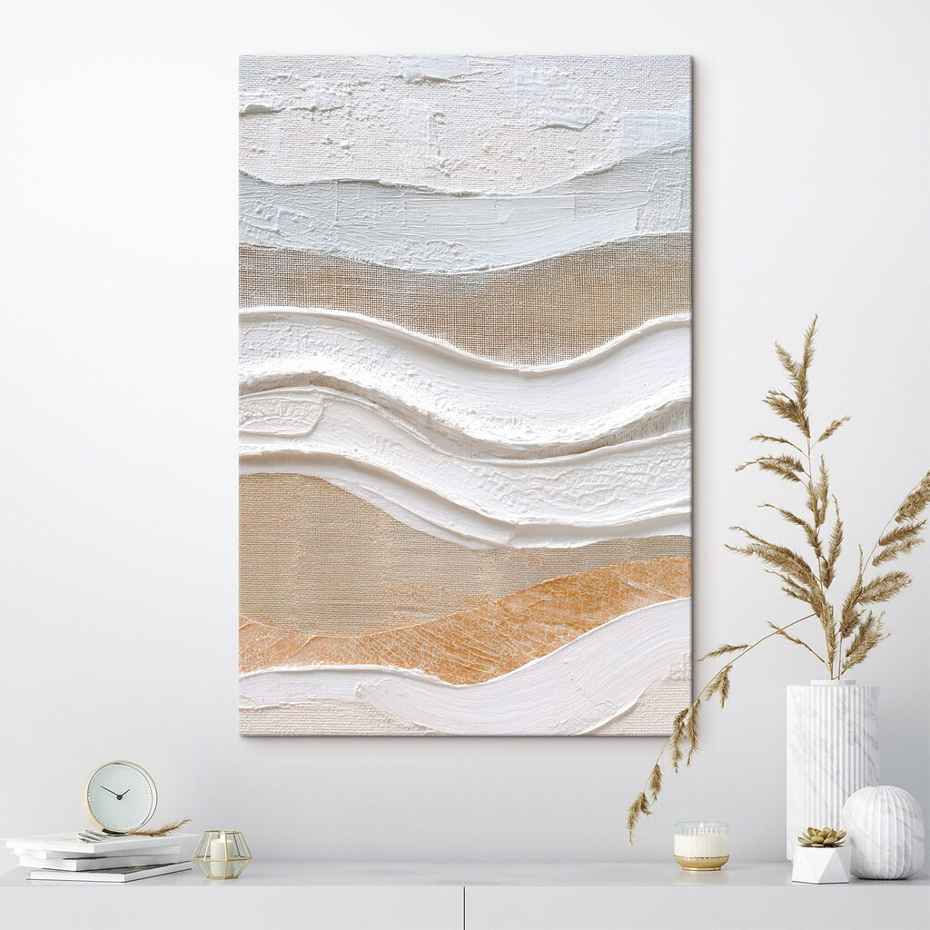 Abstract layers of soft colors