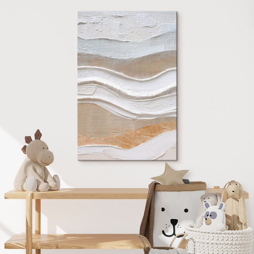 Abstract layers of soft colors