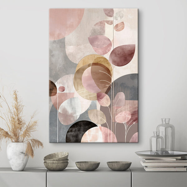 Canvas Schilderijen Zachte tinten in een modern ontwerp