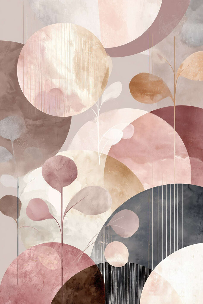 Soft colors and gentle curves blend Soft colors and gentle curves blend
