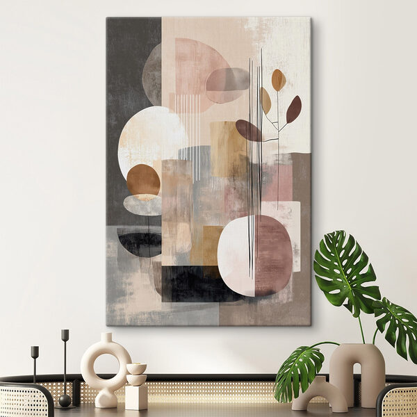 Painting of circles and squares Painting of circles and squares