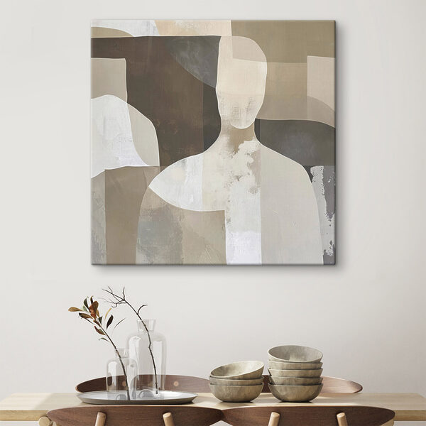 Canvas Schilderijen Schilderij van het lichaam van een persoon