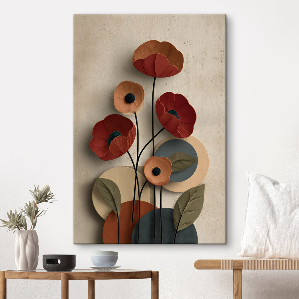 Bold blooms against a soft backdrop Bold blooms against a soft backdrop