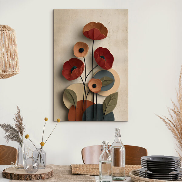 Bold blooms against a soft backdrop Bold blooms against a soft backdrop