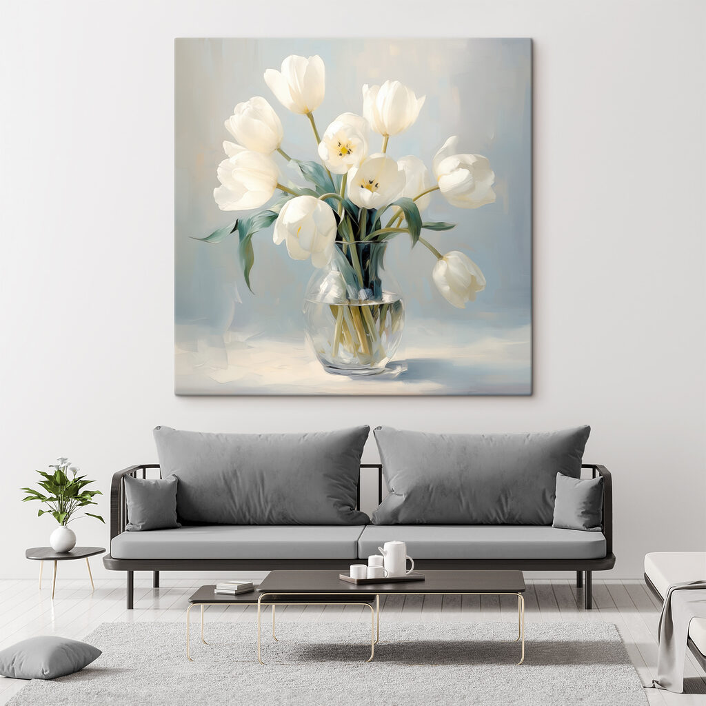 Vase of white flowers Vase of white flowers