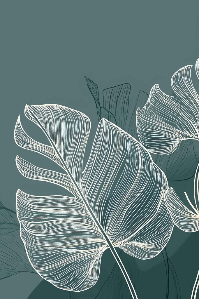 Lush leaves on a soothing backdrop Lush leaves on a soothing backdrop