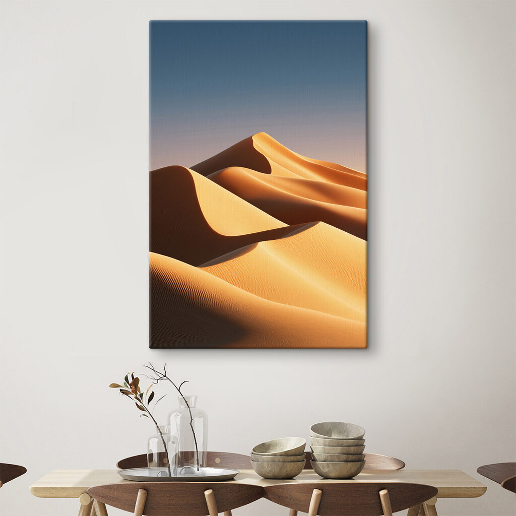 Sand dunes in the desert