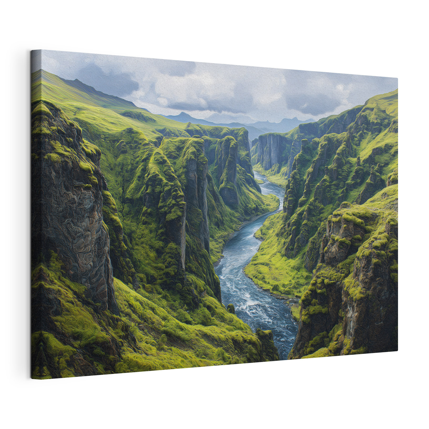 River running through a valley