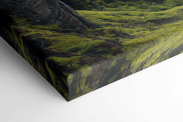 River running through a valley