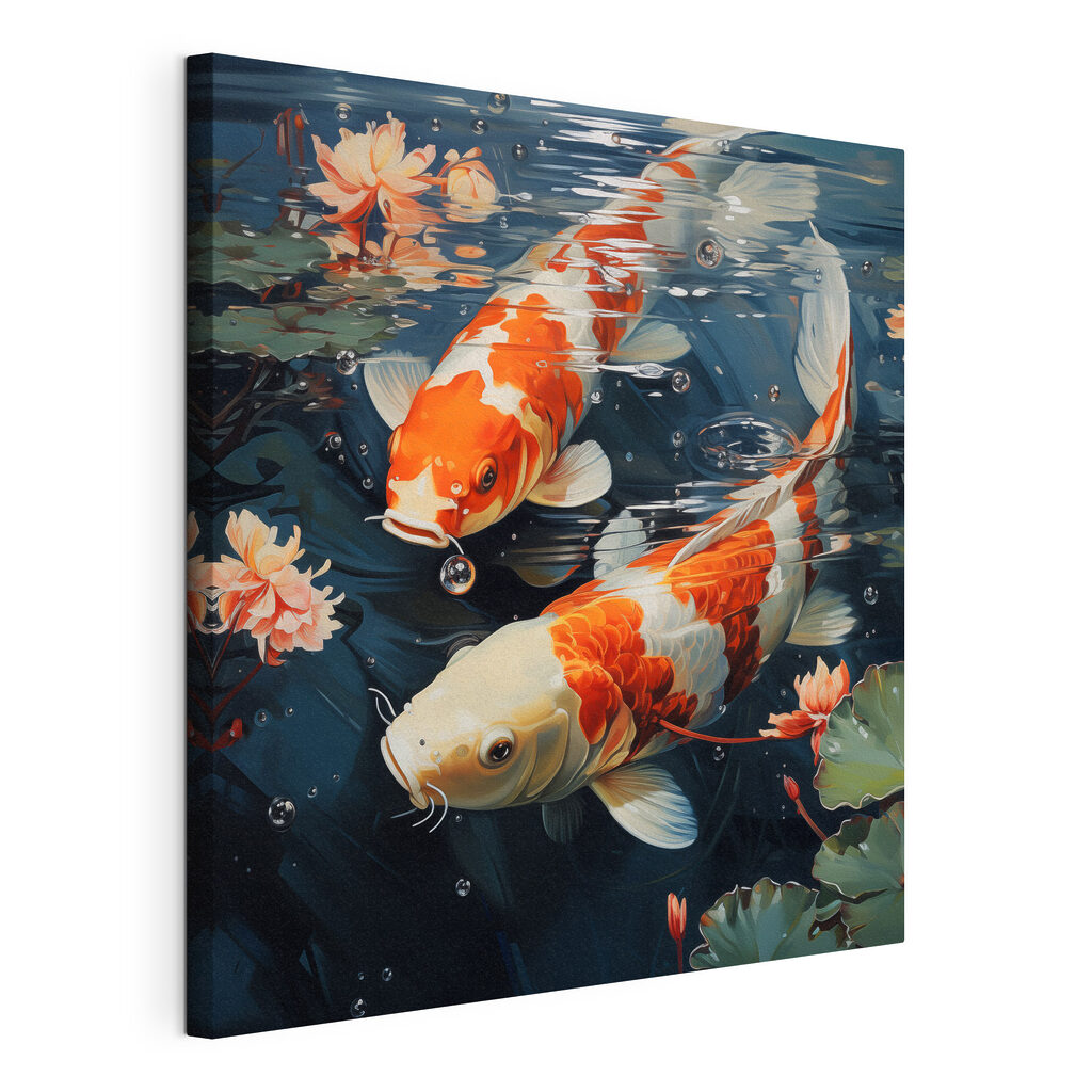 Two fish swimming in water