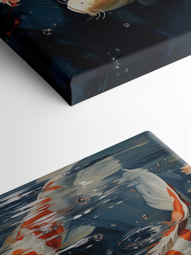 Two fish swimming in water