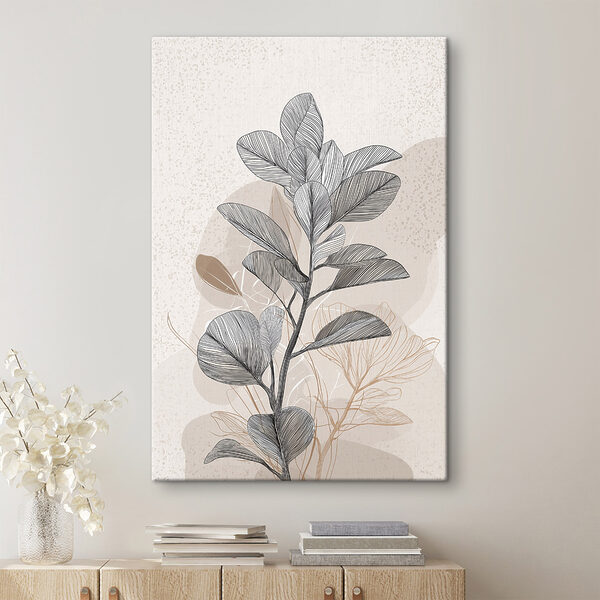 Plant with black and white leaves