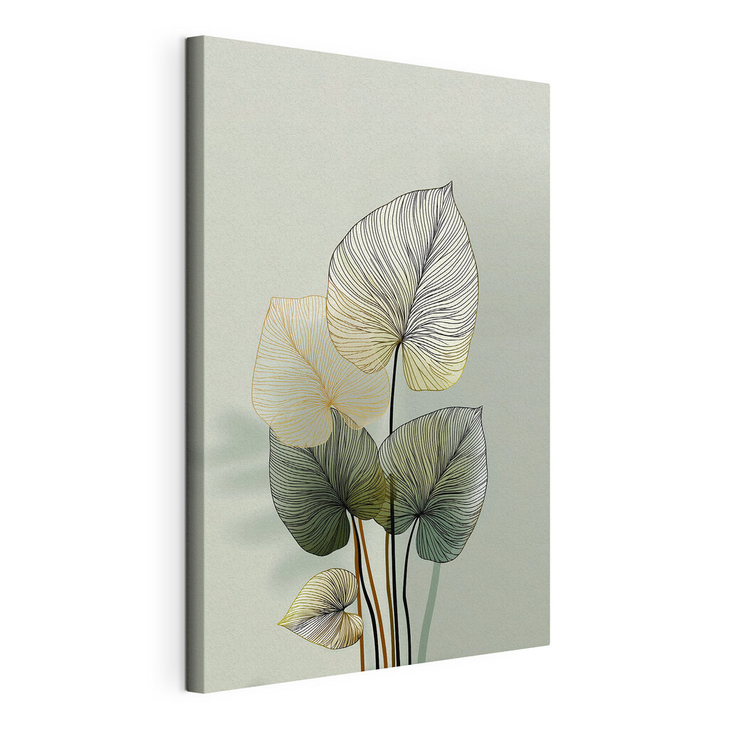 Ethereal leaves against a soft backdrop Ethereal leaves against a soft backdrop