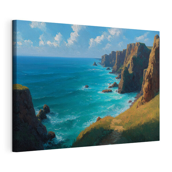 Canvas Schilderijen Rotsachtige kliffen aan de kust (Artikelnummer: s49639) Canvas Schilderijen Canvas Schilderijen Rotsachtige kliffen aan de kust (Artikelnummer: s49639)