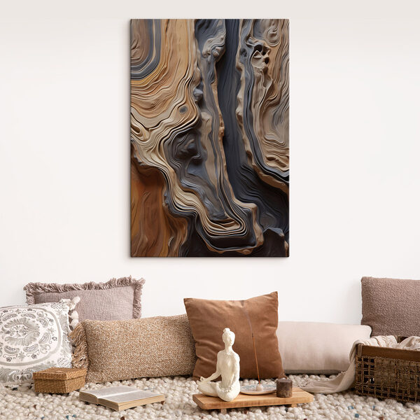 Flowing patterns of earthy tones