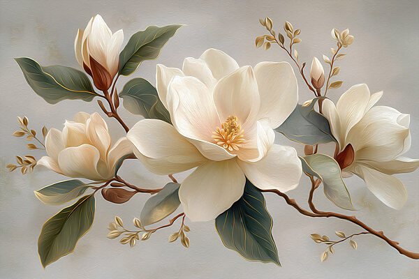 Elegant blooms in soft pastel tones Elegant blooms in soft pastel tones