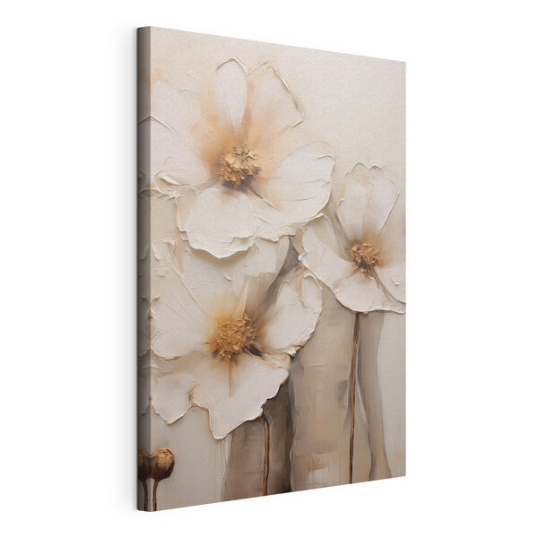 Canvas Schilderijen Schilderij van bloemen op een muur (Artikelnummer: s49495) Canvas Schilderijen Canvas Schilderijen Schilderij van bloemen op een muur (Artikelnummer: s49495)
