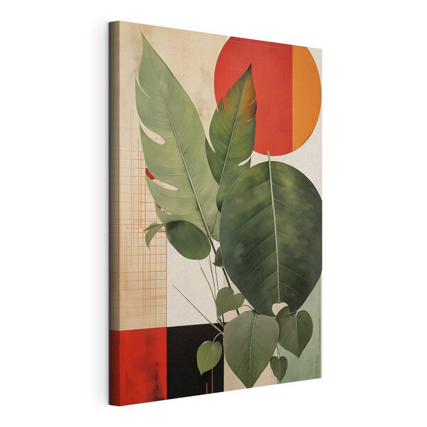 Canvas Schilderijen Plant met bladeren in een pot (Artikelnummer: s49490) Canvas Schilderijen Canvas Schilderijen Plant met bladeren in een pot (Artikelnummer: s49490)