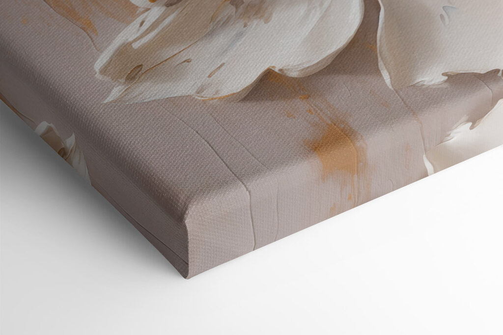 - Elegant blooms in soft, muted tones