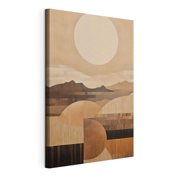 Canvas Schilderijen Schilderij van bergen en de zon (Artikelnummer: s49484) Canvas Schilderijen Canvas Schilderijen Schilderij van bergen en de zon (Artikelnummer: s49484)