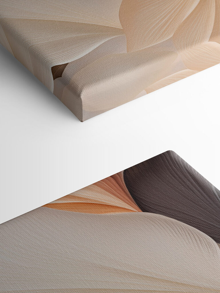 Soft, flowing shapes in gentle tones
