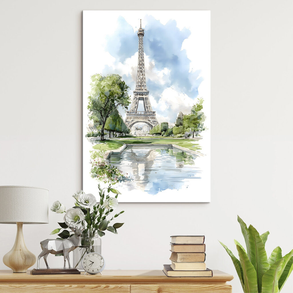 Watercolor of a tower