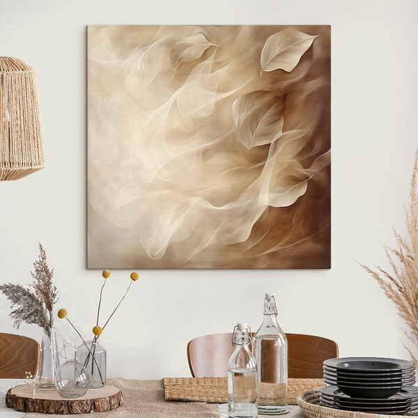 Soft leaves drifting in gentle motion Soft leaves drifting in gentle motion